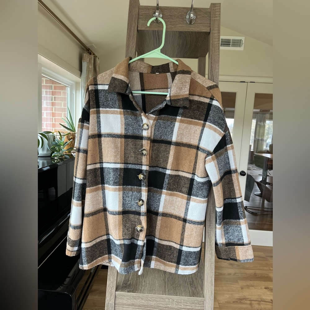 Plaid Button Down-Flannel Shirt